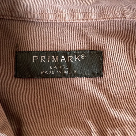 Distressed Primark Button Down Shirt Large - Picture 7 of 10